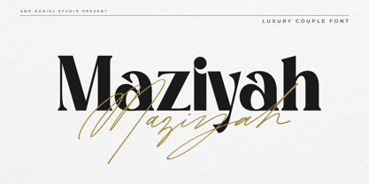 Maziyah Font Poster 1