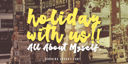 Burning Chucky Font Poster 2