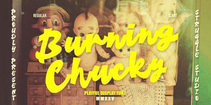 Burning Chucky Font Poster 1
