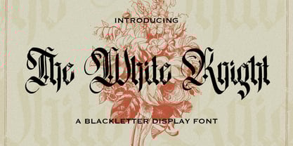 The White Knight Font Poster 1
