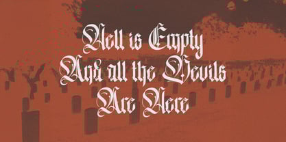 The White Knight Font Poster 5