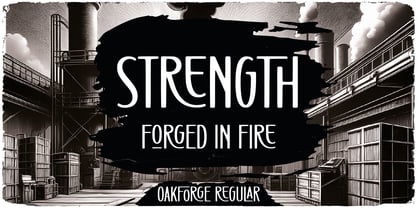 Oakforge Font Poster 2