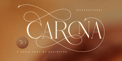 Carona Font Poster 1