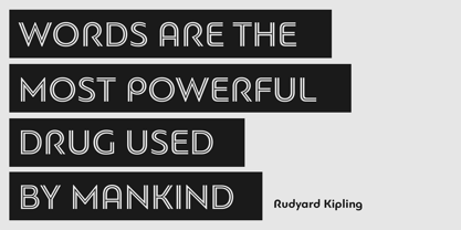 PF Bague Inline Pro Font Poster 11