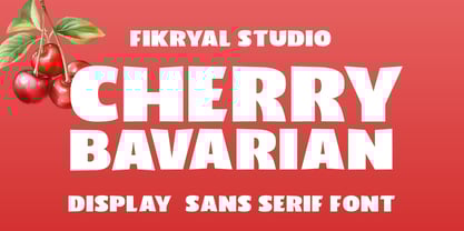 Cherry Bavarian Font Poster 1