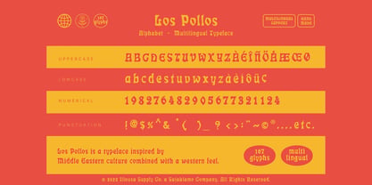 SCC Los Pollos Font Poster 3