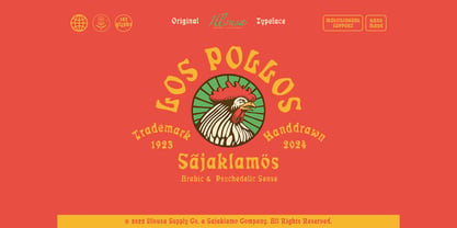 SCC Los Pollos Font Poster 1