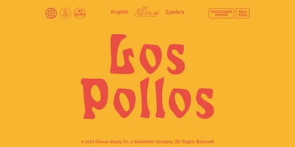 SCC Los Pollos Font Poster 2