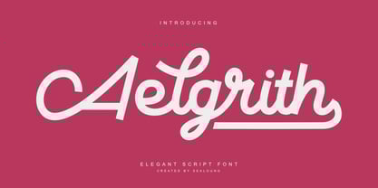 Aelgrith Font Poster 1
