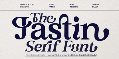The Jastin Font Poster 1
