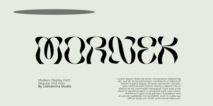Mornek Font Poster 1