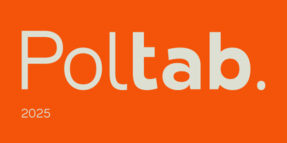 Poltab Font Poster 1