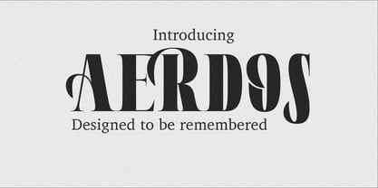Aerdos Font Poster 1