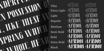 Aerdos Font Poster 13