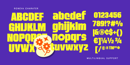 Roneva Font Poster 10