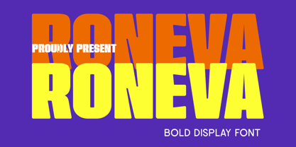 Roneva Font Poster 1