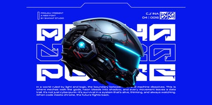 Tronix Font Poster 3