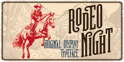 Rodeo Night Font Poster 1