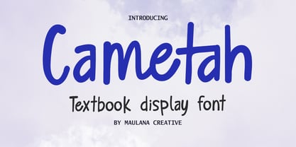 MC Cametah Font Poster 1