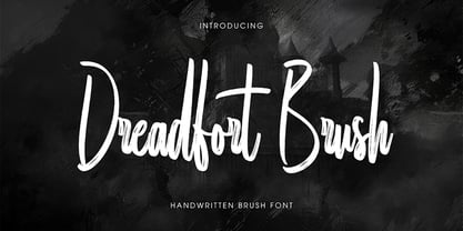 Dreadfort Brush Font Poster 1