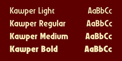 Kawper Font Poster 5