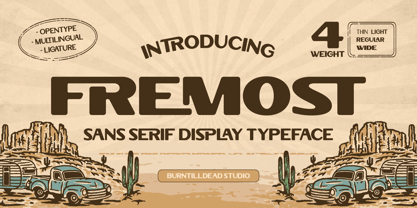 Fremost Font Poster 1