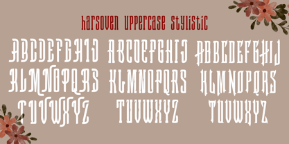 Harsoven Font Poster 7