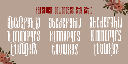 Harsoven Font Poster 9