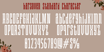 Harsoven Font Poster 3