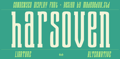 Harsoven Font Poster 1