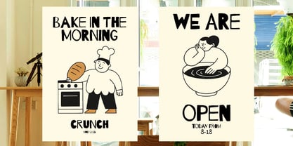 Offbeat line Font Poster 7