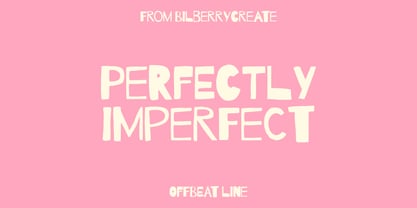 Offbeat line Font Poster 4