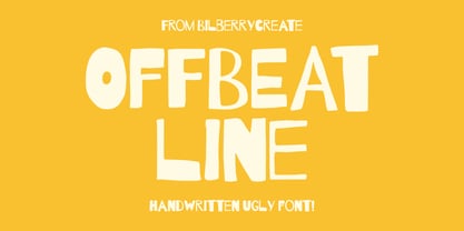 Offbeat line Font Poster 1