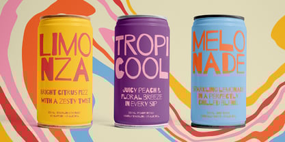 Offbeat line Font Poster 3