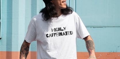 Offbeat line Font Poster 10