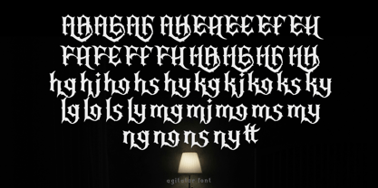 Agitator Font Poster 10