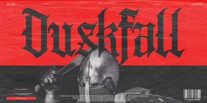 Duskfall Font Poster 1