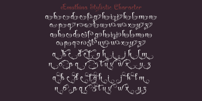 Emuthina Font Poster 7