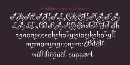 Emuthina Font Poster 9