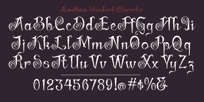 Emuthina Font Poster 3