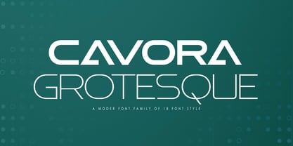 Cavora Grotesque Font Poster 10