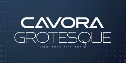 Cavora Grotesque Font Poster 1