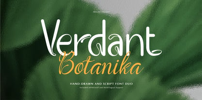 Verdant Botanika Font Poster 1