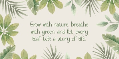 Verdant Botanika Font Poster 6