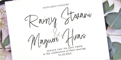 Mashaski Signature Font Poster 6