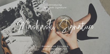 Mashaski Signature Font Poster 1