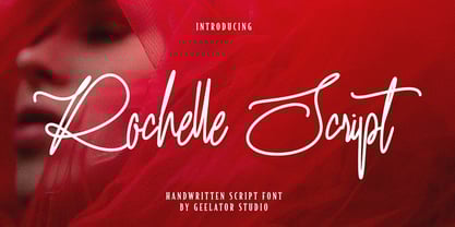 Rochelle Script Font Poster 1