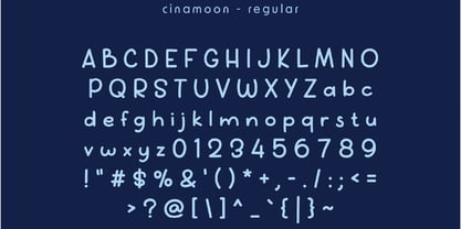 Cinamoon Font Poster 4