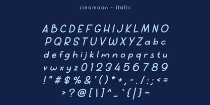 Cinamoon Font Poster 5