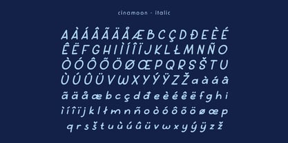 Cinamoon Font Poster 7